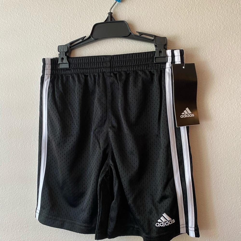 Boys size 4 Black Adidas shorts